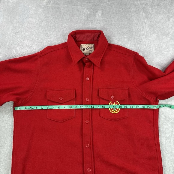 Vintage Woolrich Boys Scouts Of America Jac-Shirt Mens XL Red Order Of The Arrow - Picture 9 of 14